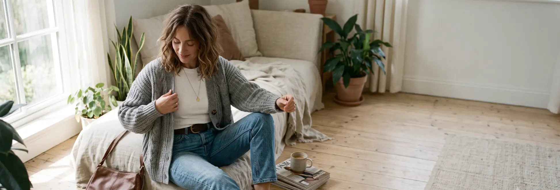 21 stylish gray cardigan