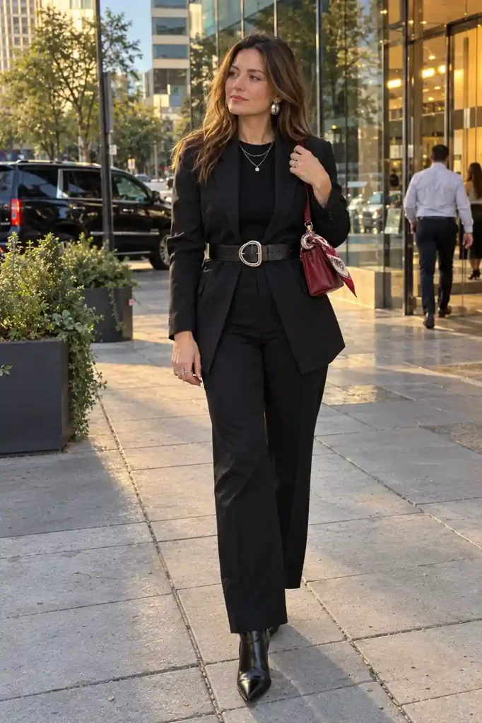 Accessories carry the edge