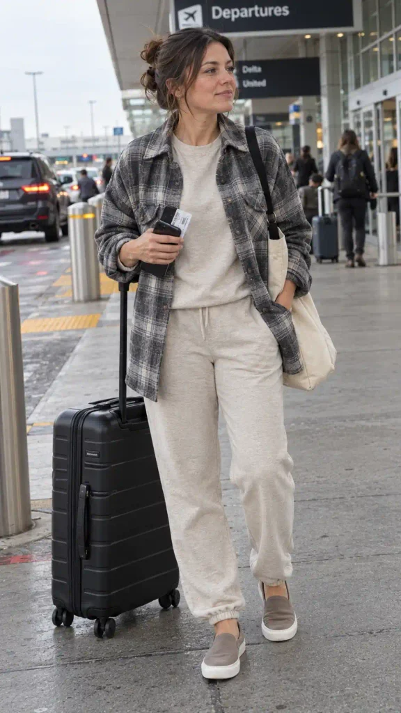 Airport look with