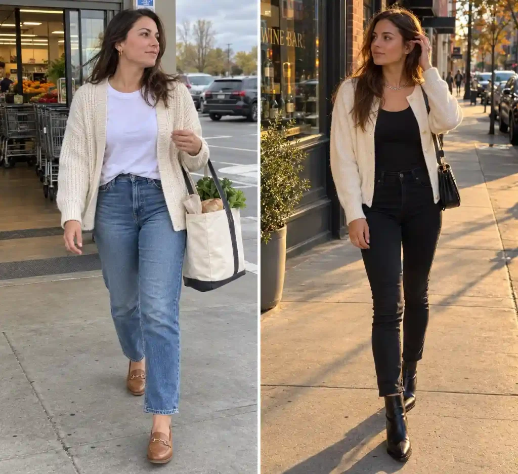 Black and cream contrast
