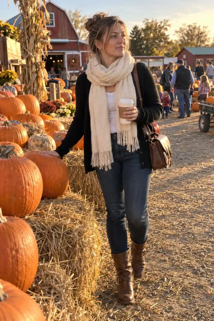 Black cardigan