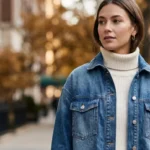 Blue Jean Shacket Outfit Ideas for Fall