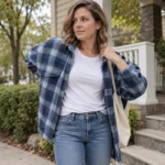 Blue Plaid Shacket