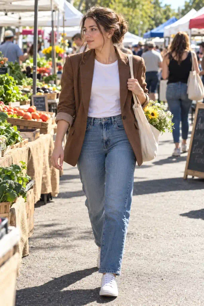 Brown blazer