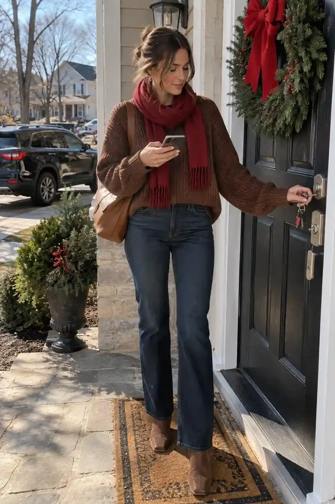 Brown sweater