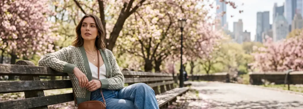 Cardigan And Jeans Outfit Women