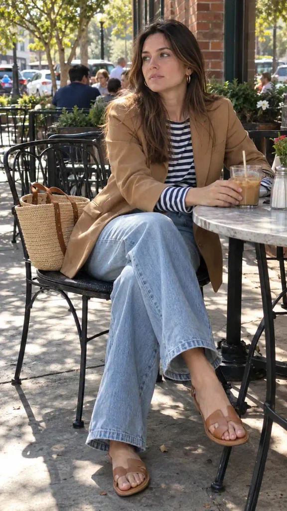 Casual light brown blazer