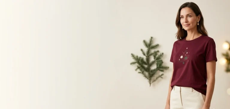 Christmas tshirt outfit ideas for women