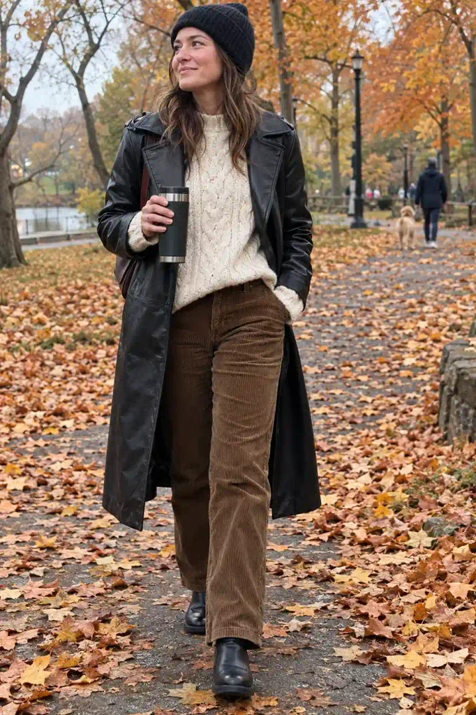 Chunky knit sweater and
