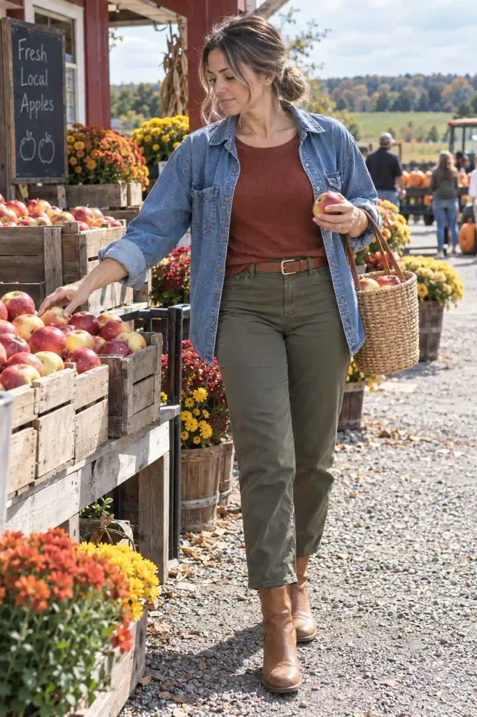 Colors that work with blue denim
