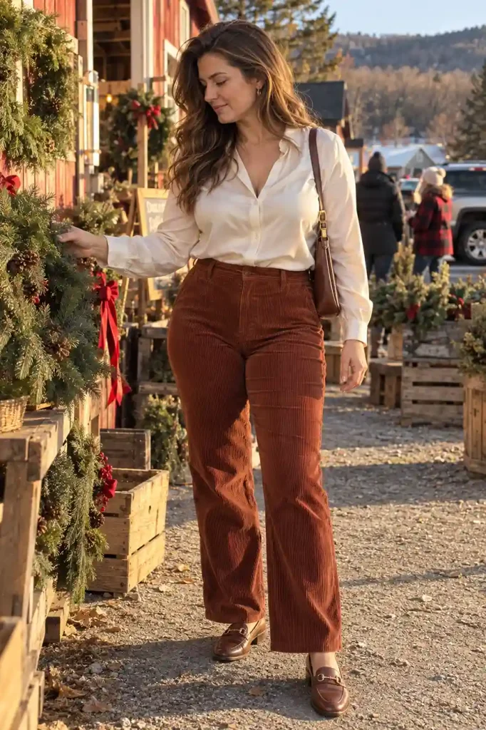 Corduroy pants with