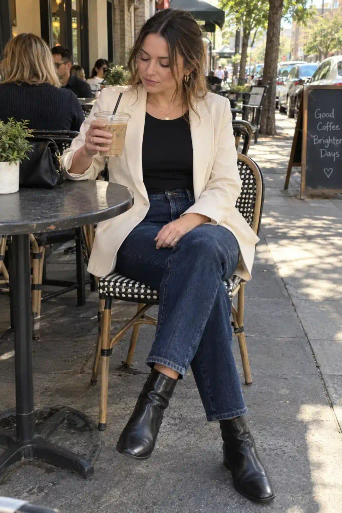 Cream blazer