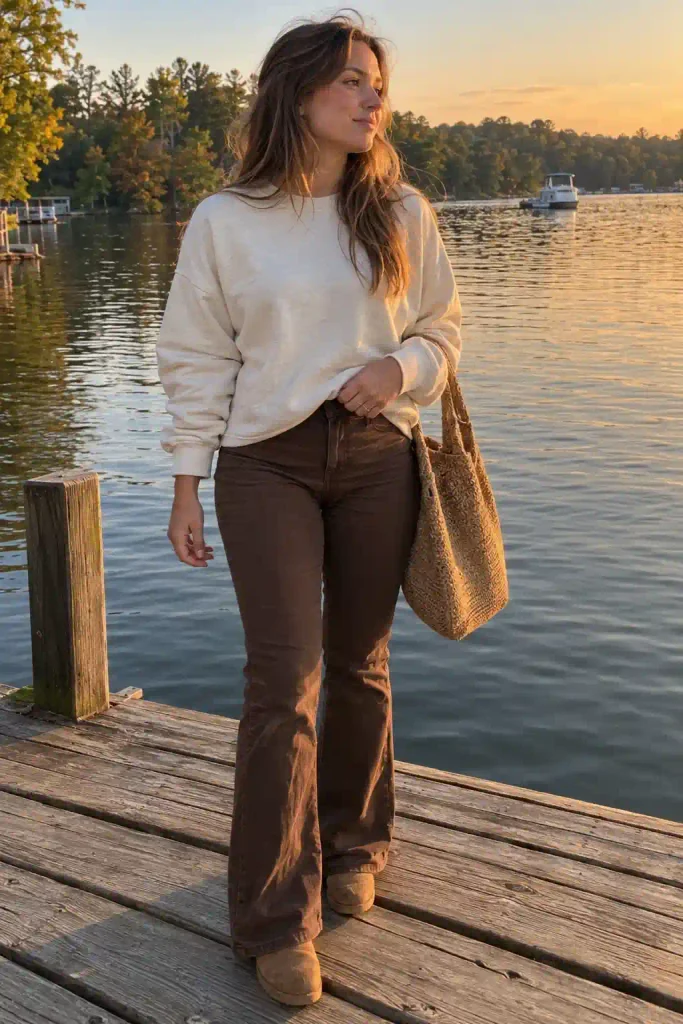 Cream sweatshirt