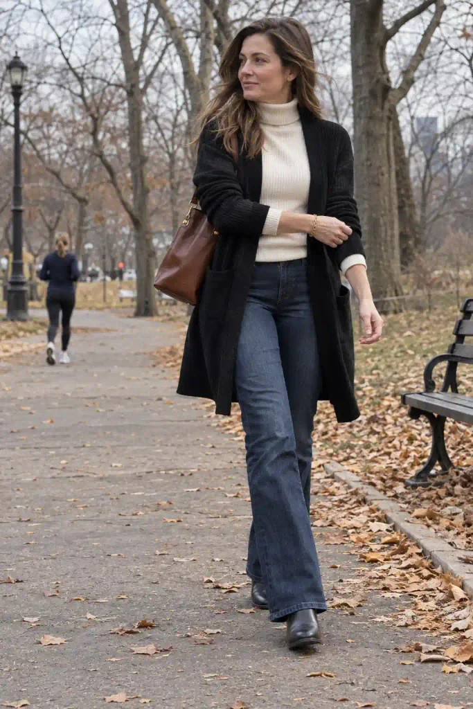 Cream turtleneck