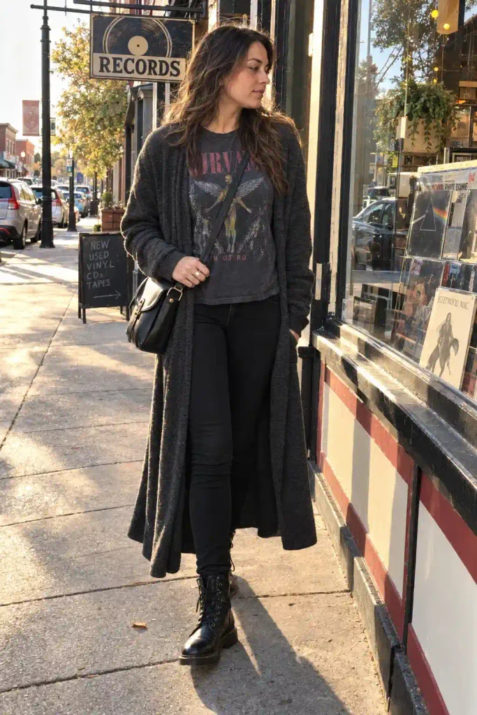 Cropped cardigan with high-