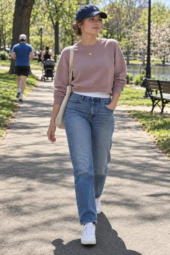 Cropped sweatshirt
