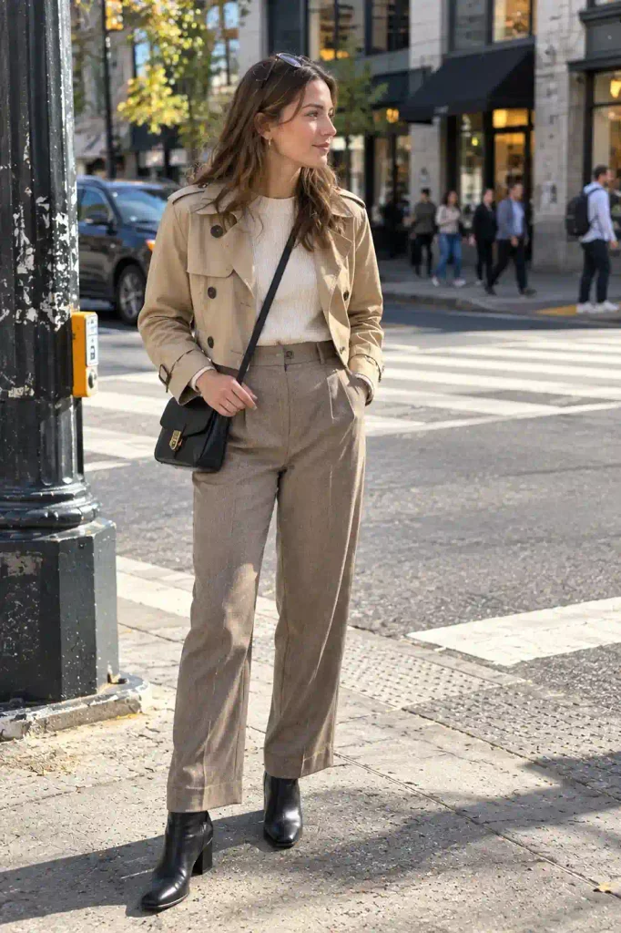 Cropped trench