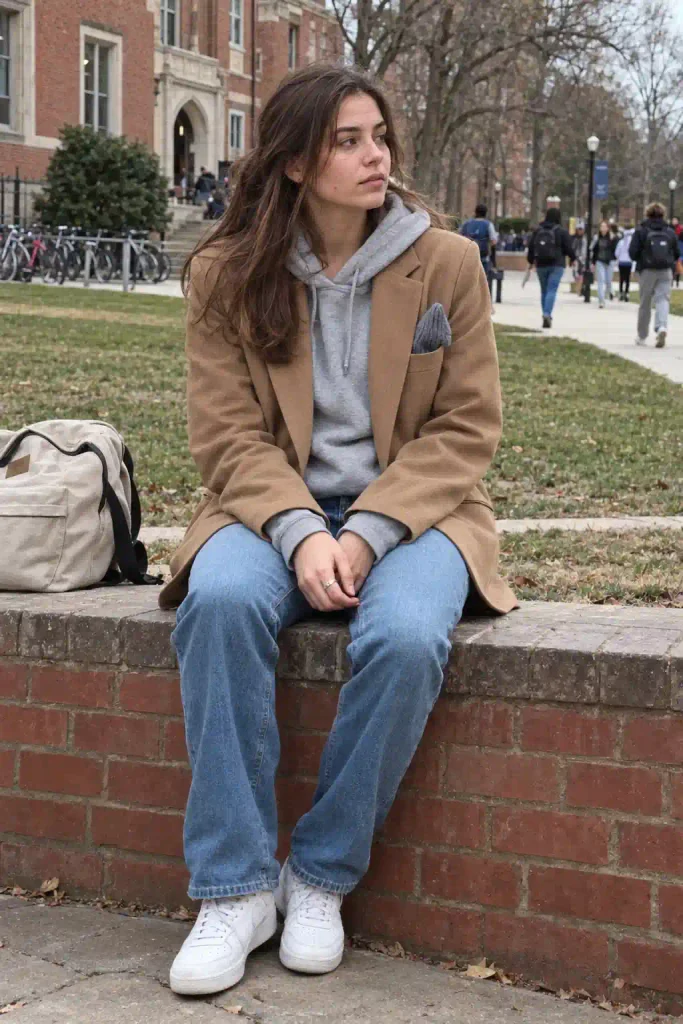 Casual light brown blazer