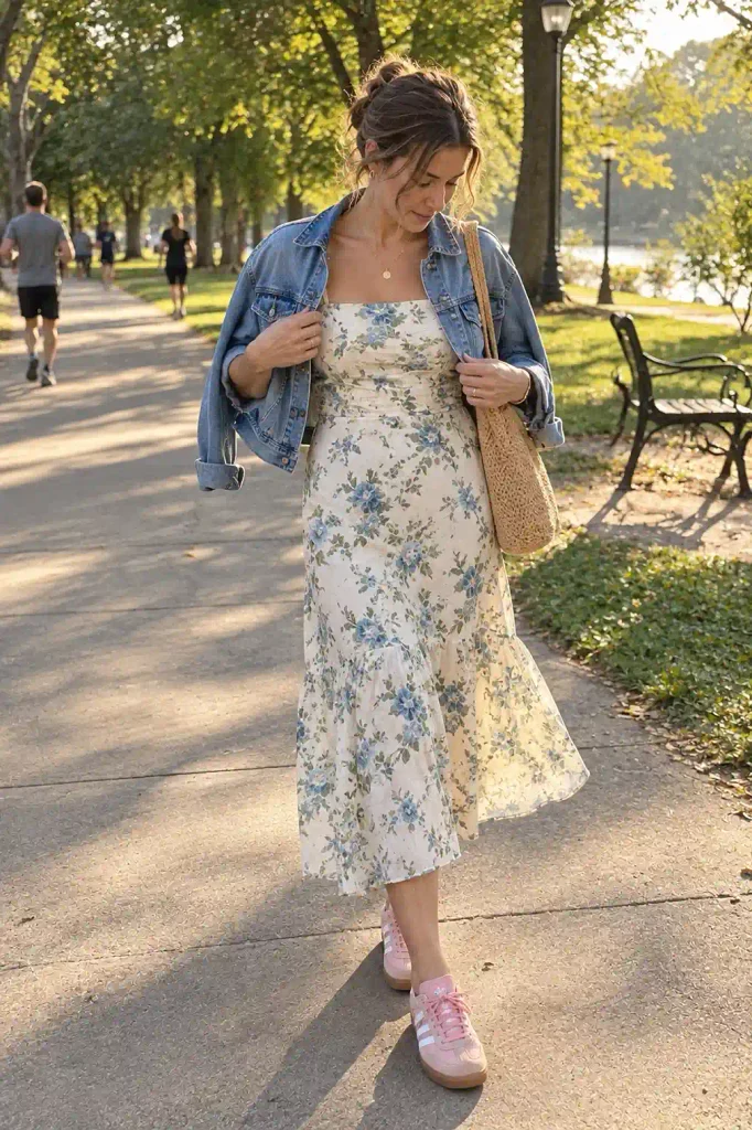 Floral midi dress