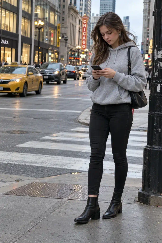 Gray hoodie