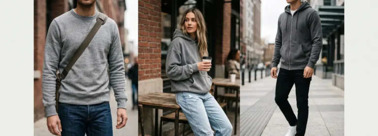 Grey Sweatshirt And Jeans Outfit Ideas