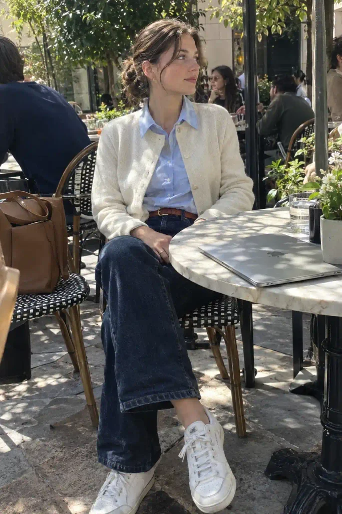 Grey marl and bootcut for interviews