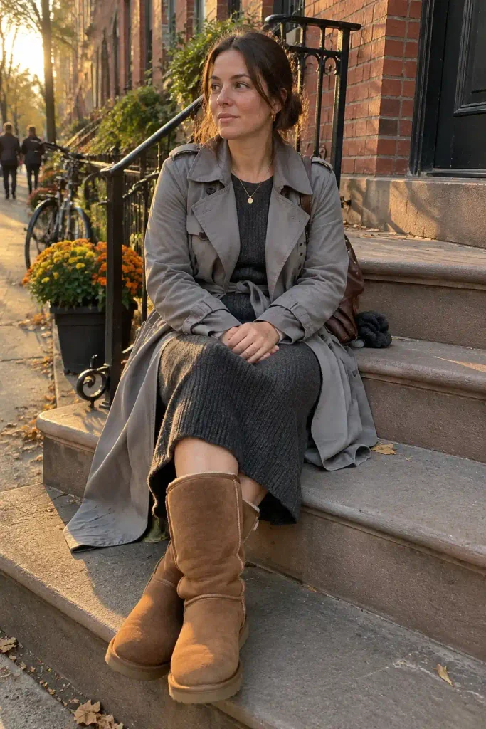 Grey trench