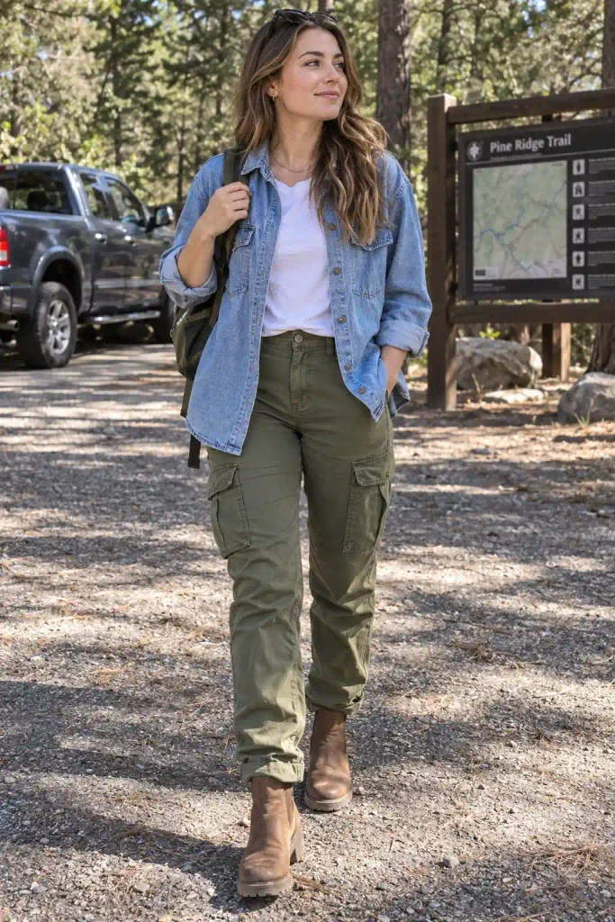 Khaki, olive, and