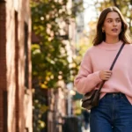 Light Pink Jumper Outfit Ideas