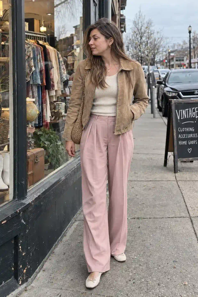 Light brown suede jacket