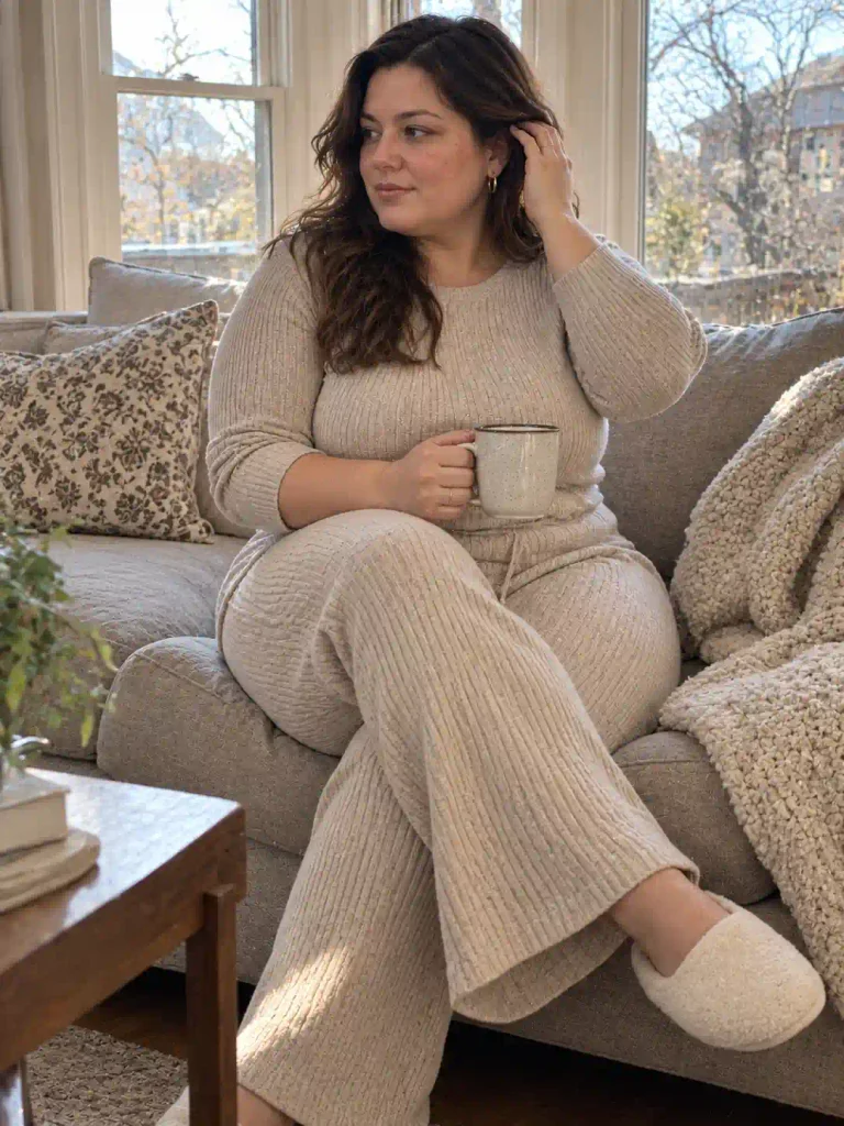 Matching knit set