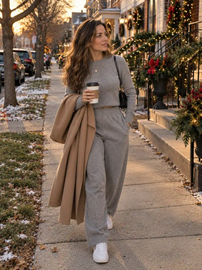 Matching knit set