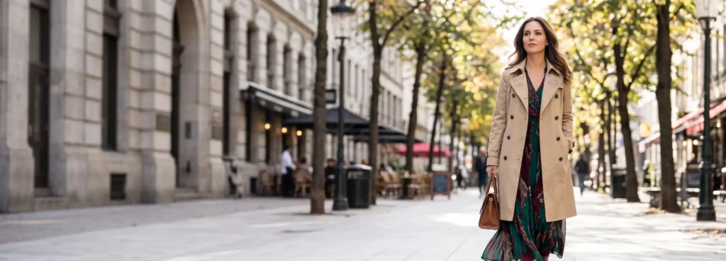 Maxi Dress With Trench Coat Outfit Ideas