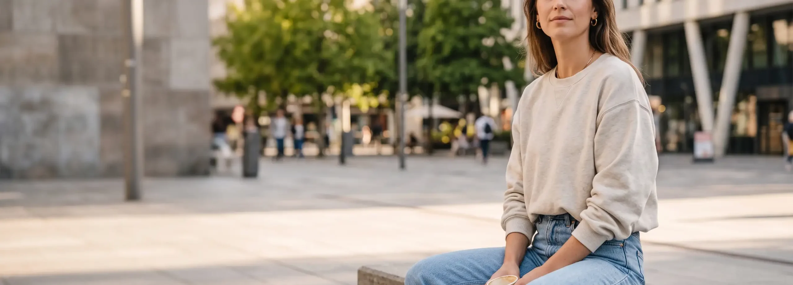 Mom Jeans and Sweatshirt Outfit