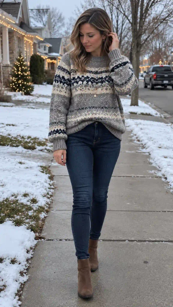 Oversized Fair Isle sweaterOversized Fair Isle sweater