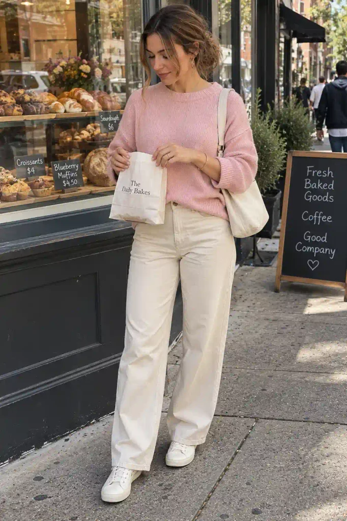 Pink and cream