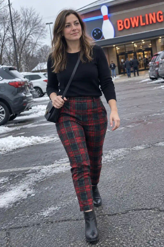 Plaid trousers