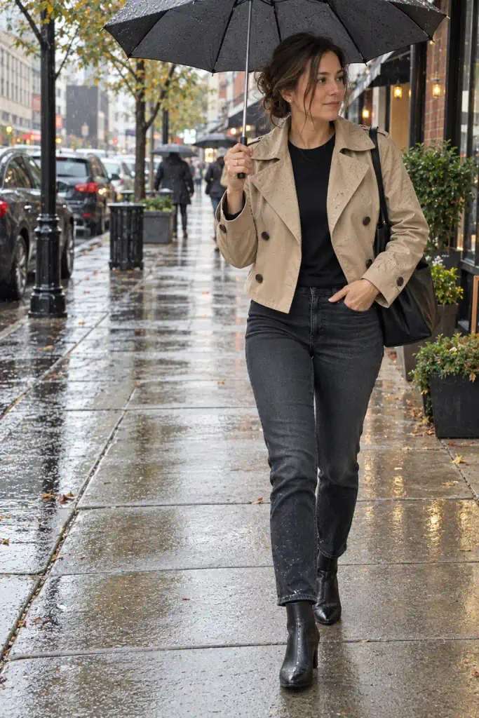 Rainy day look
