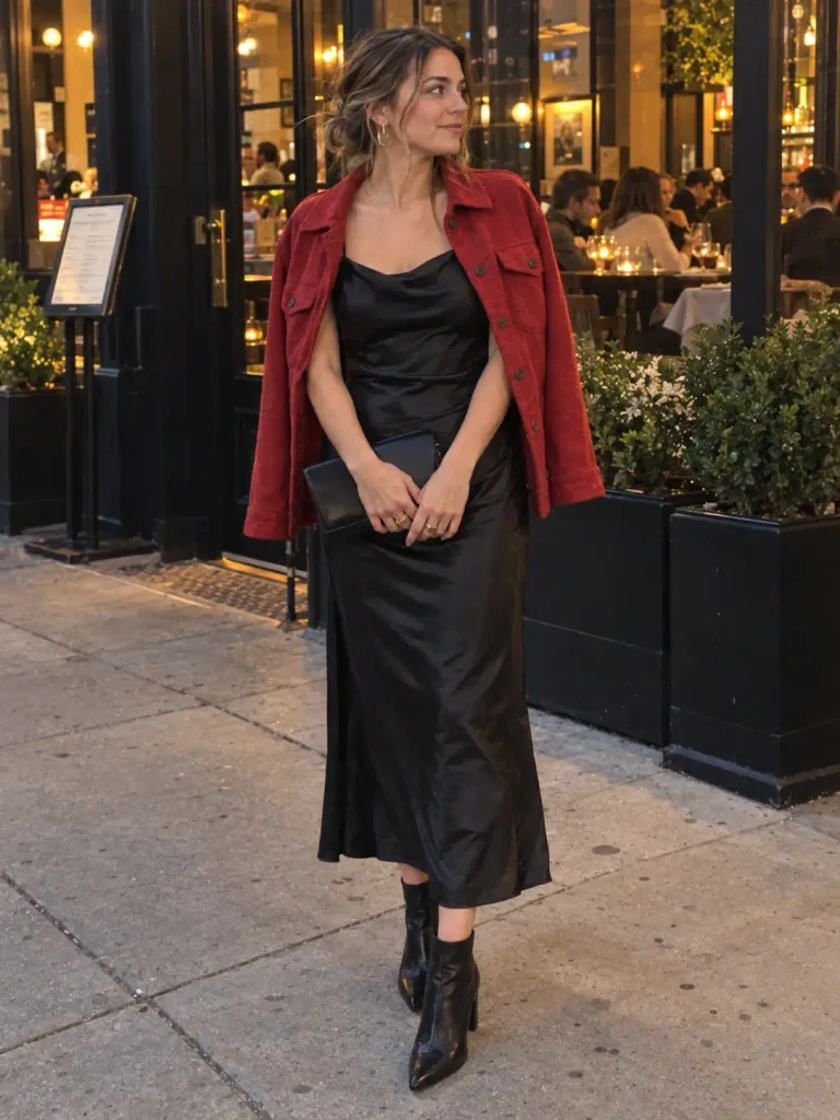 Satin and heels