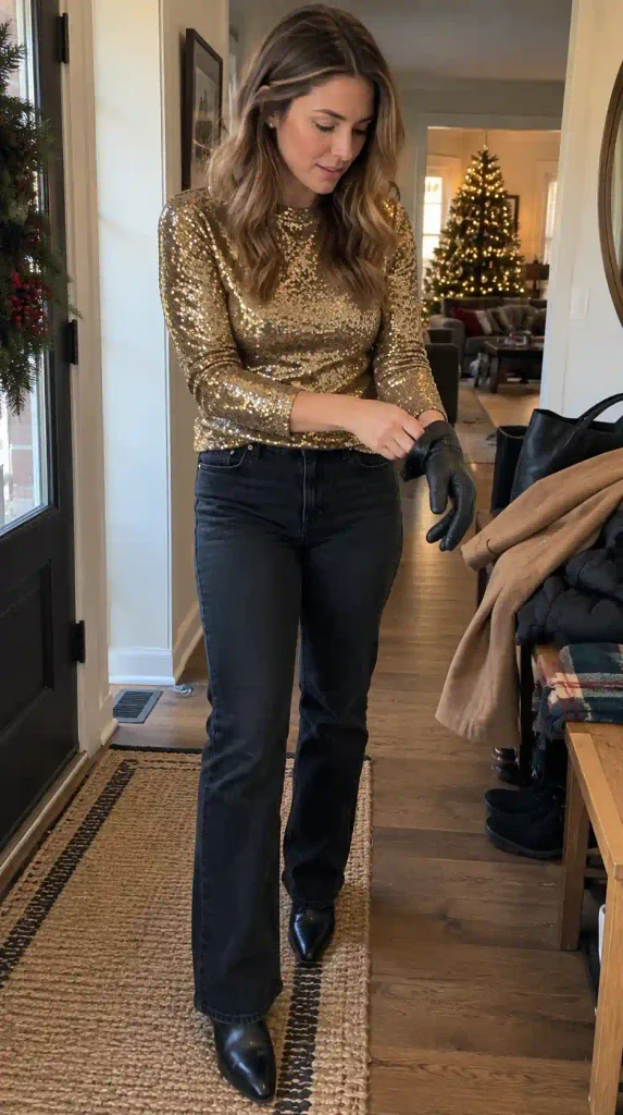 Sequin top