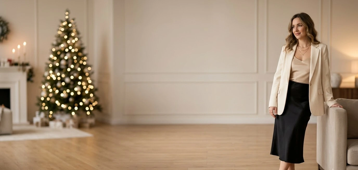 Skirt Christmas Party Outfit Ideas