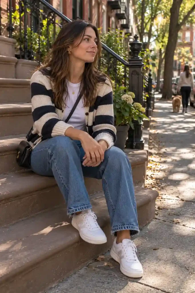 Striped cardigan
