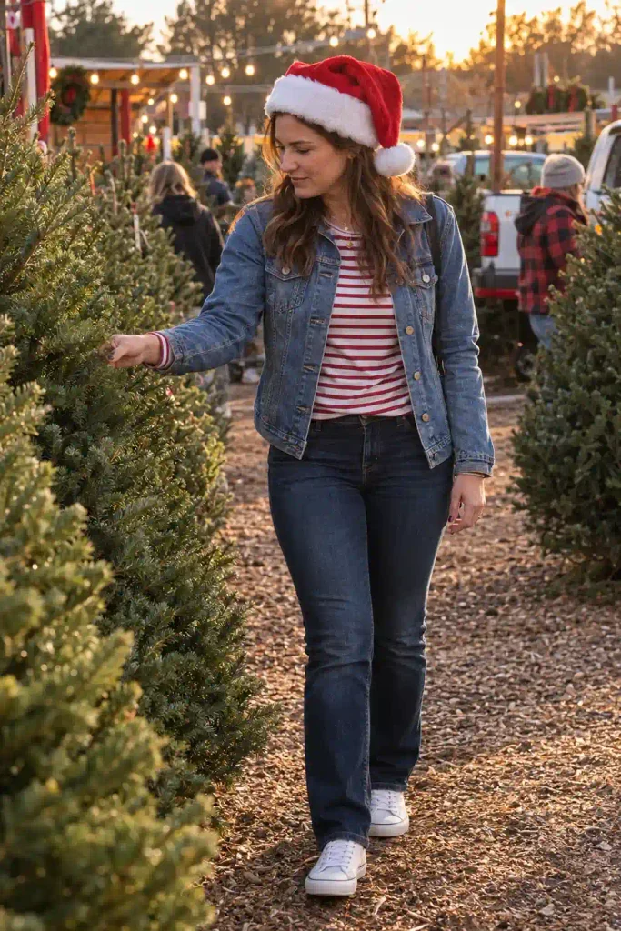 Striped long-sleeve tee