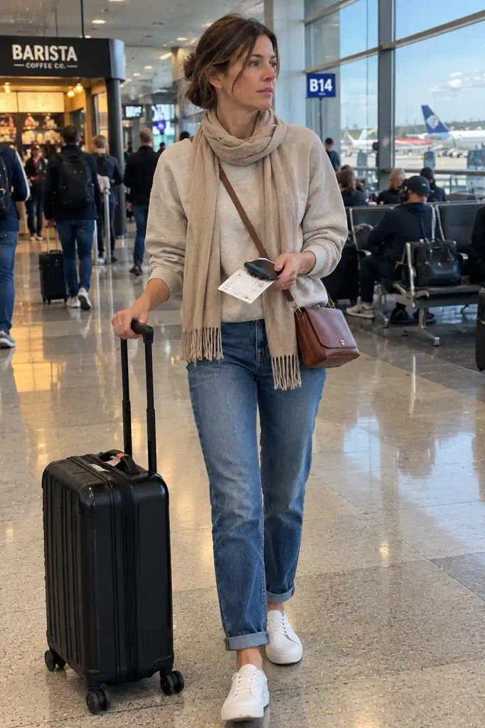Sweatshirt with cuffed