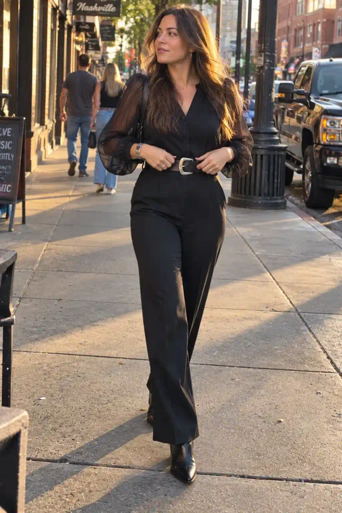 The all-black layered