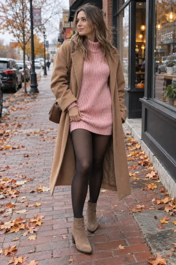The knit sweater dress