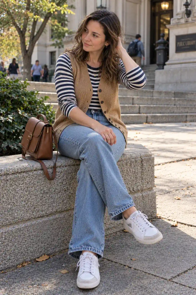 The knit vest cardigan