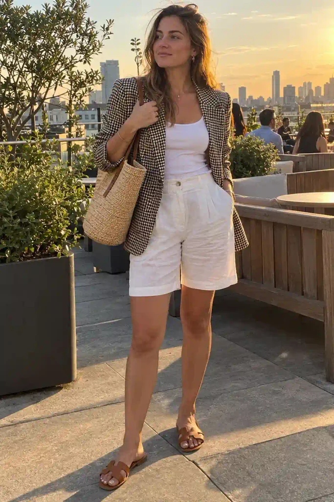 The rooftop summer evening