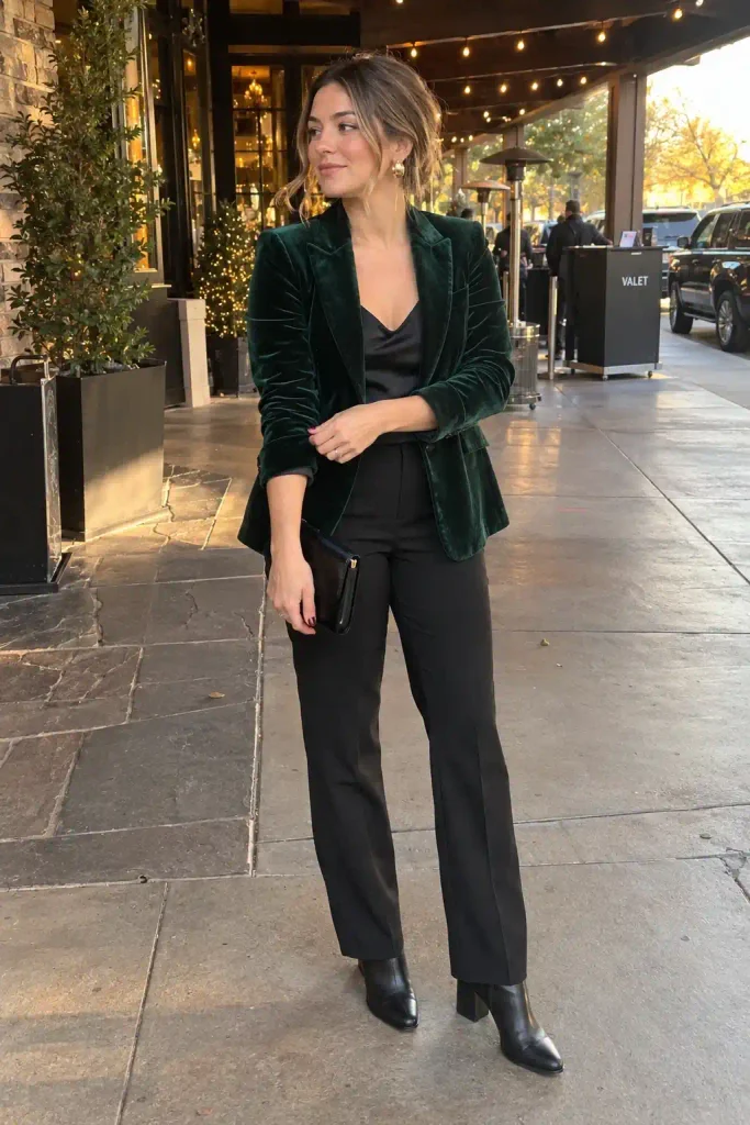 The velvet blazer formula