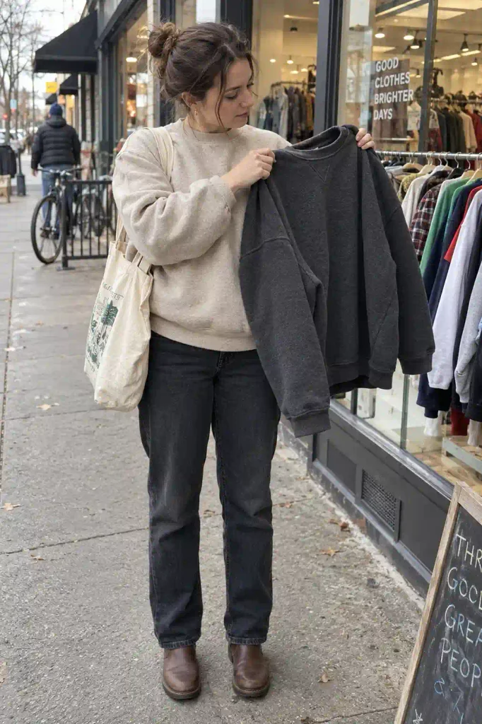 Then choose the sweatshirt